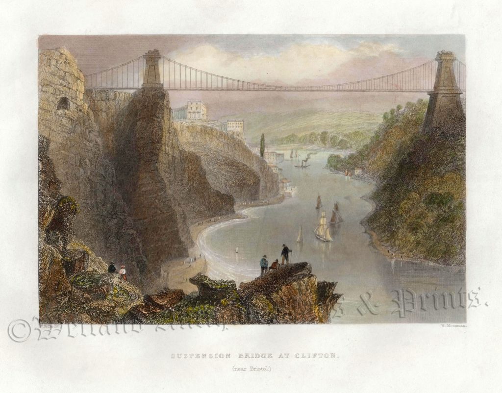 ‘CLIFTON.’ (Bristol) by W. Bartlett / H. Adlard c.1830 – Welland ...