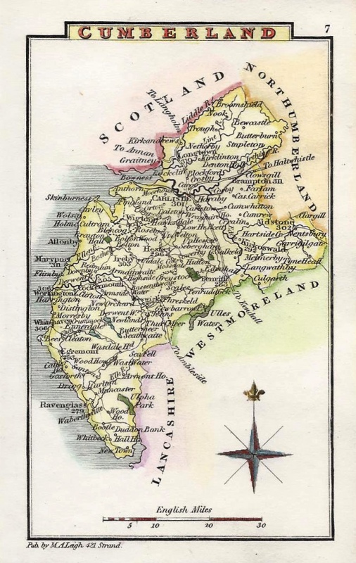 'CUMBERLAND' by Leigh / Hall c.1835