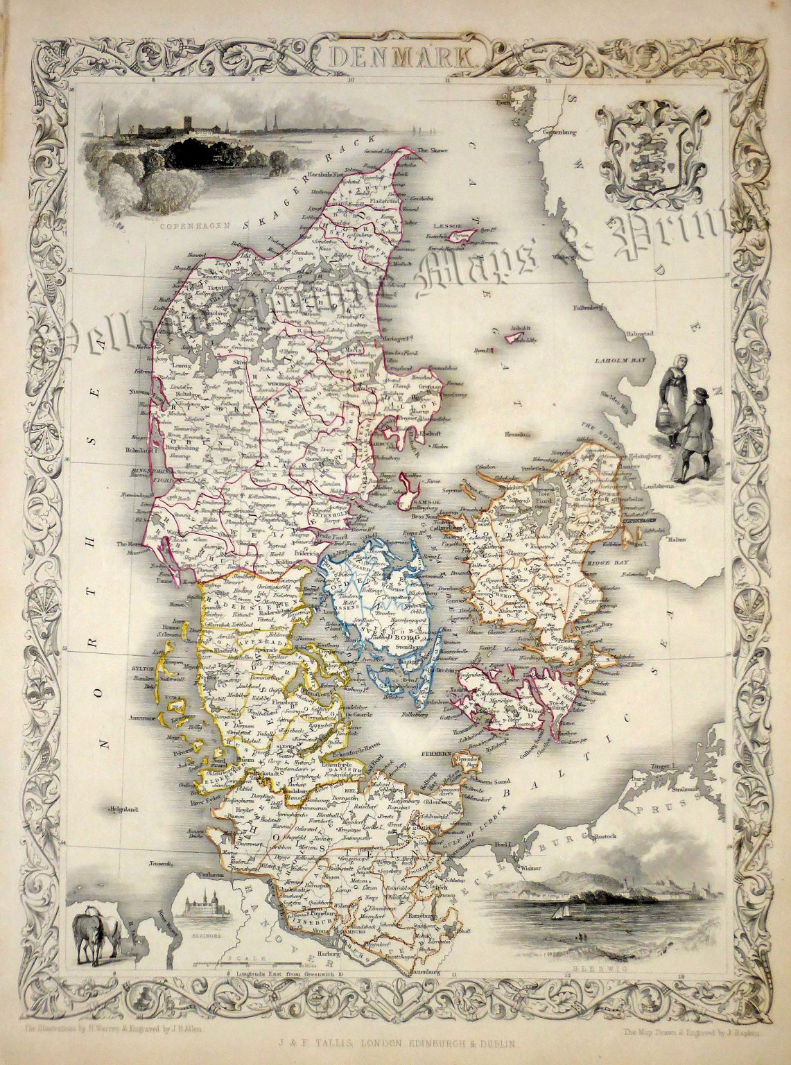 'A NEW MAP OF THE KINGDOM OF DENMARK...' By John Cary c.1801/1808 ...