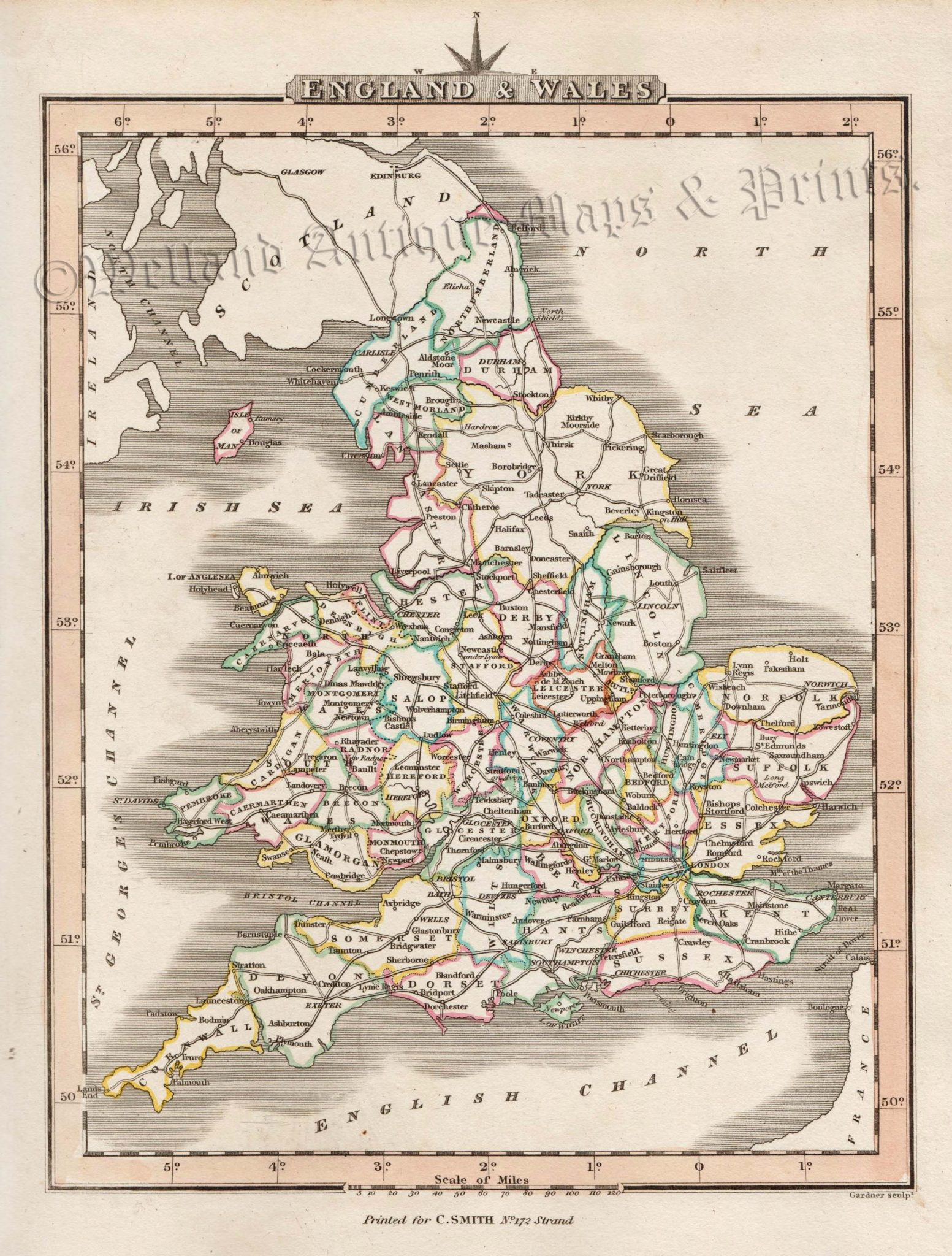 Map Archive England England & Wales Maps Archives - Welland Antique Maps
