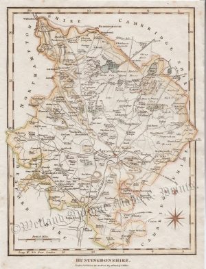 'HUNTINGDONSHIRE' by Samuel Neele c.1806
