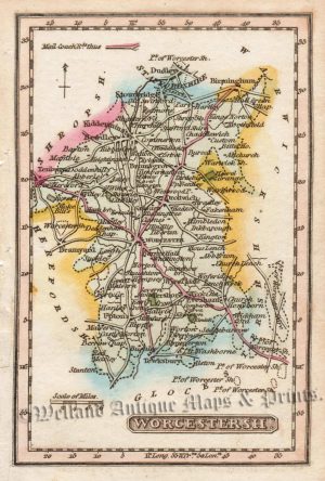 'WORCESTERSH.' by J. Wallis / W. H. Reid c.1820