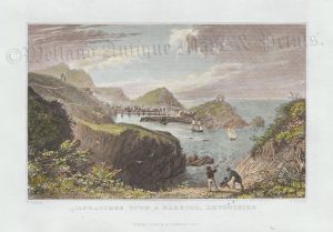 'ILFRACOMBE TOWN & HARBOUR, DEVONSHIRE.' by T. Allom / J. Lowry c.1830