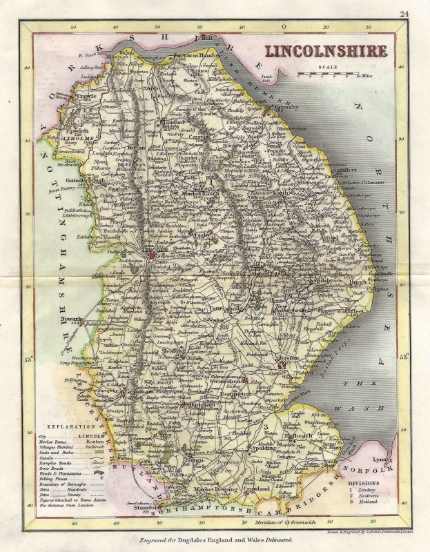 'LINCOLNSHIRE' by Joshua Archer / Thomas Dugdale c.1842