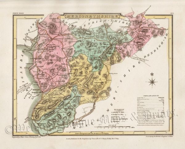 Merionethshire Maps Archives Welland Antique Maps Merionethshire Maps Archives Welland Antique Maps