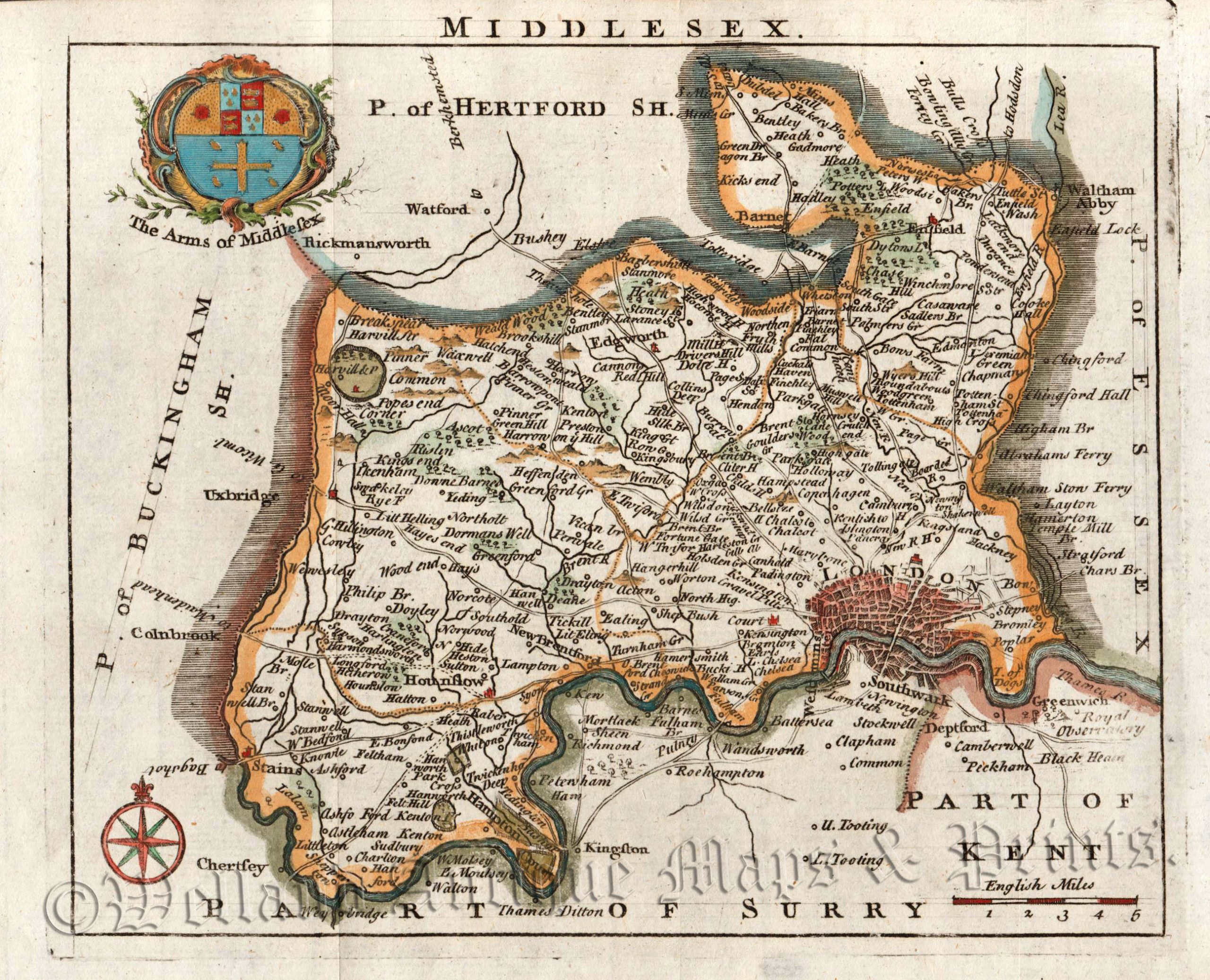 'MIDDLESEX.' by Samuel Simpson c.1746
