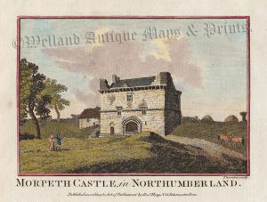 'MORPETH CASTLE, in NORTHUMBERLAND.' by Thornton / Hogg c.1786