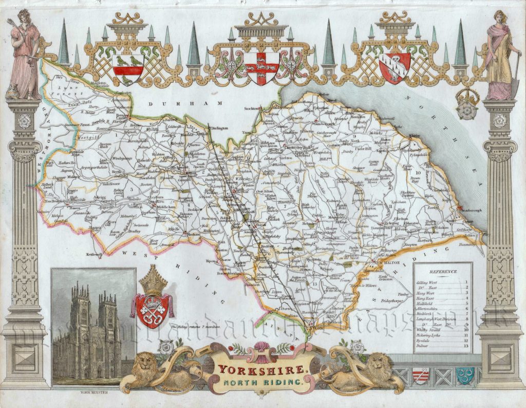 North Riding Maps Archives - Welland Antique Maps
