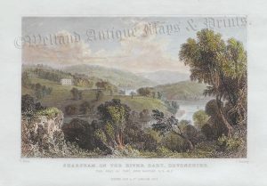 'SHARPHAM, ON THE RIVER DART, DEVONSHIRE.' by T. Allom / C. Bentley c.1830