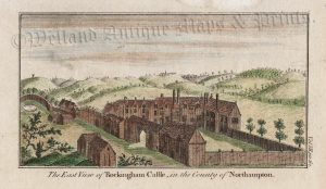 'The East View of Rockingham Castle, in the County of Northampton.' by Newbery & Carnan (after S. & N. Buck) c.1765