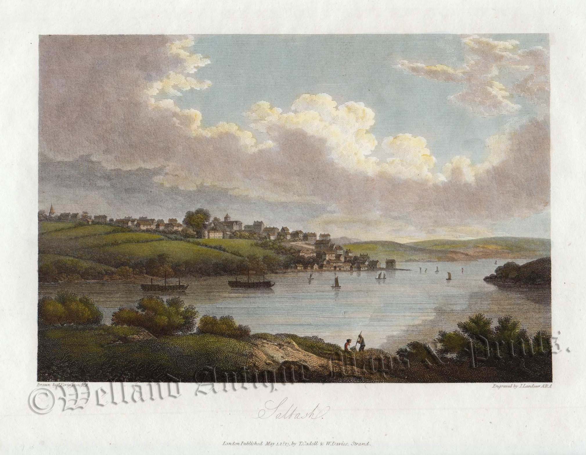 'Saltash.' (Cornwall) by J. Farrington R.A. and J. Landseer A. R. A c.1813