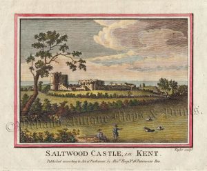 'SALTWOOD CASTLE, in KENT.' by Taylor / Hogg c.1786