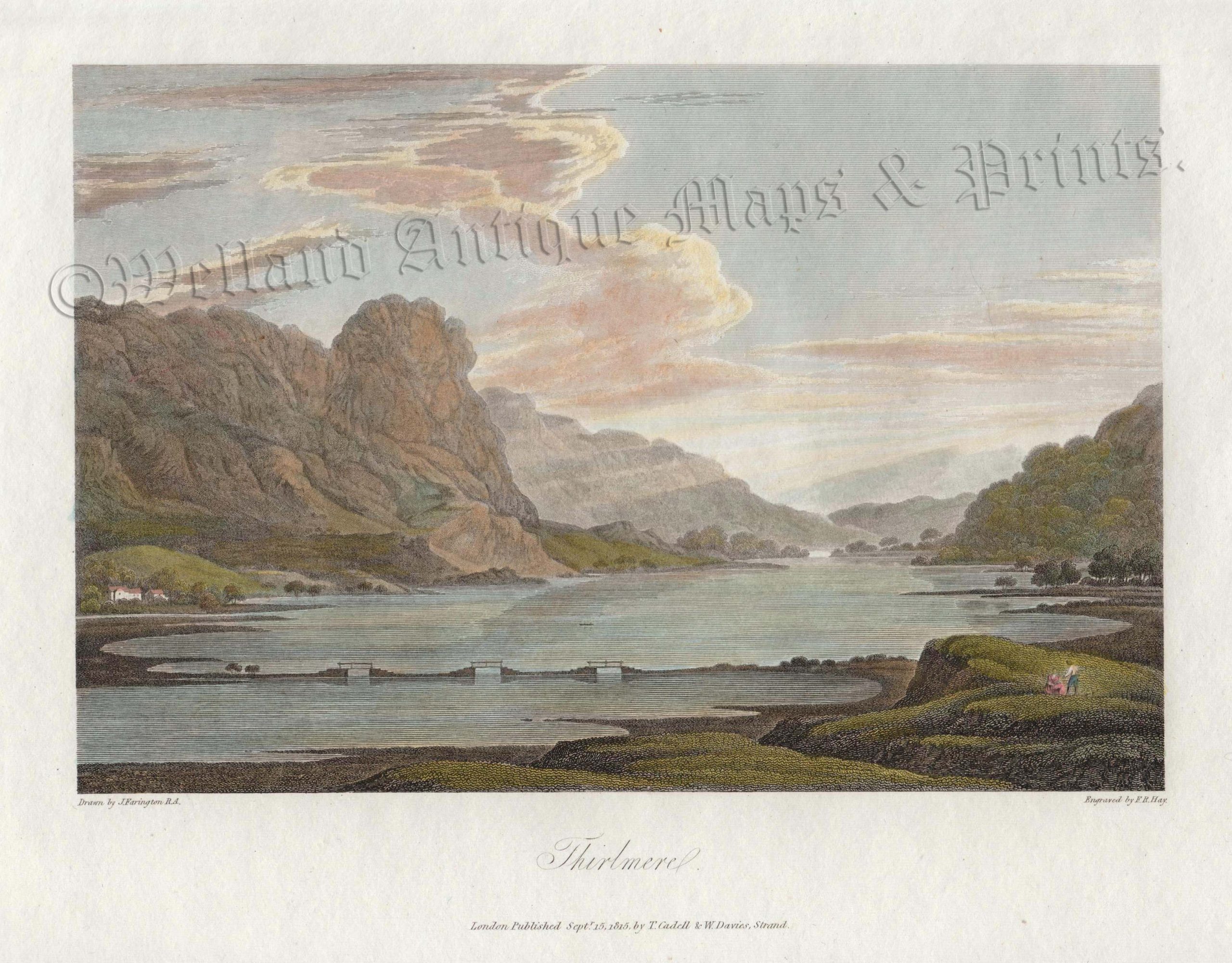 'Thirlmere' (Cumberland) by J. Farington R.A. / F. R. Hay c.1815