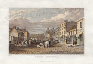 'TRURO, CORNWALL.' by T. Allom / F. J. Havell c.1830