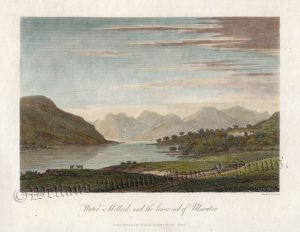 'Water Millock and the lower end of Ullswater.' by J. Farington / J. Scott c.1815
