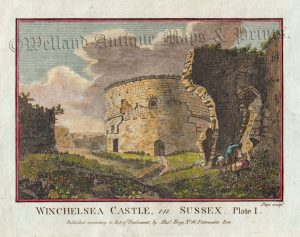 'WINCHELSEA [Camber] CASTLE, in SUSSEX. Plate 1.' by Page / Hogg c.1786
