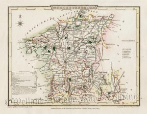 'WORCESTERSHIRE' by G. Cole & J. Roper c.1807 / 1810