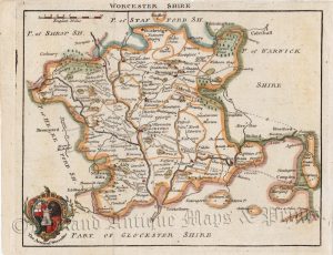 'WORCESTER SHIRE' by Samuel Simpson c.1746 (Rare)