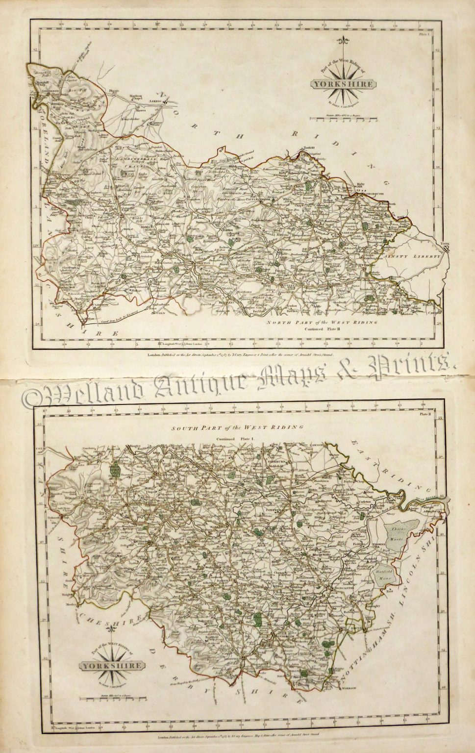 West Riding Line West Riding Maps Archives - Welland Antique Maps