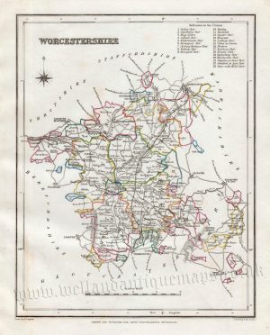 'WORCESTERSHIRE' by R. Creighton / T. Starling / S. Lewis c.1842