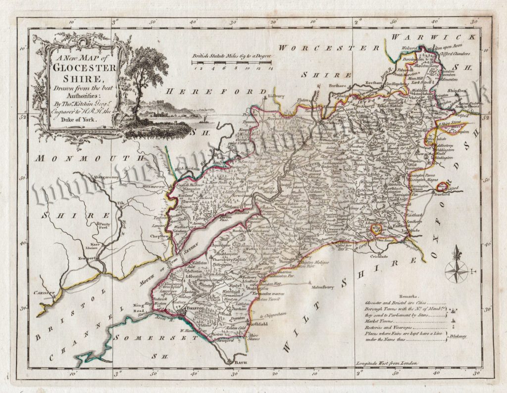 Gloucestershire Maps Archives - Welland Antique Maps