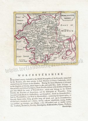 'WORCESTER SHIRE.' by Seller / Grose c.1800