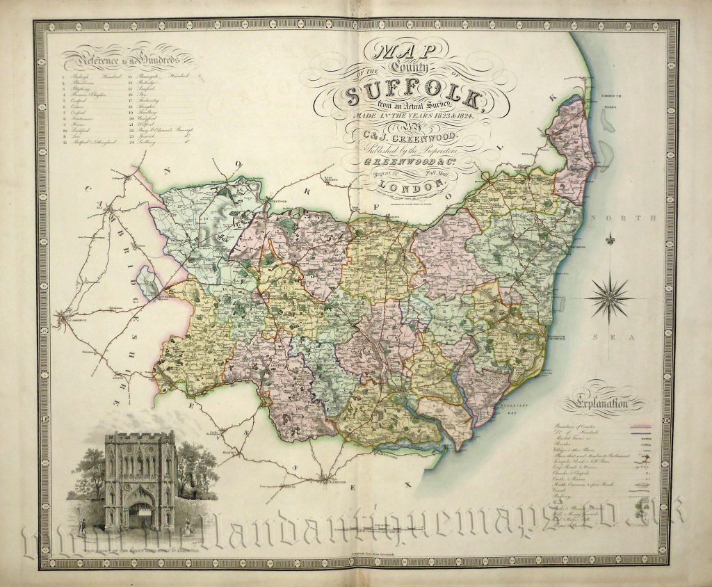 Suffolk Maps Archives Welland Antique Maps