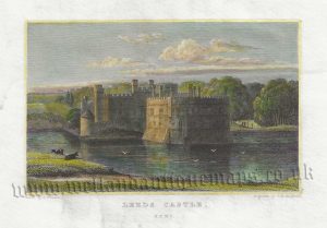 'LEEDS CASTLE, KENT' by J. P. Neale / T. H. Shepherd c.1829