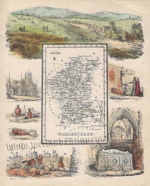 'WORCESTERSH' by 'Reuben Ramble' (Rev. Samuel Clark) c.[1844?] 1845