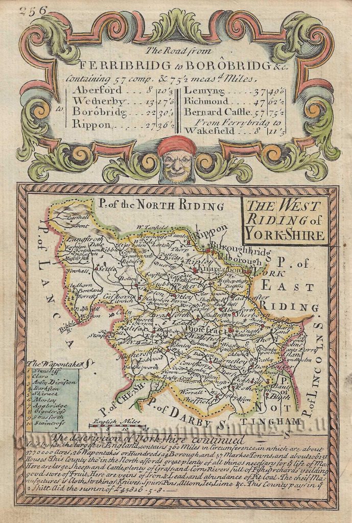 West Riding Line West Riding Maps Archives - Welland Antique Maps
