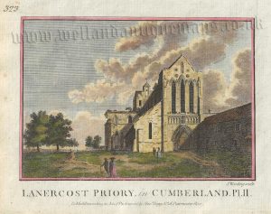 'LANERCOST PRIORY, in CUMBERLAND. Pl.2.' by J. Wooding / Hogg c.1786