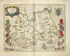 'SURRIA Vernacule SURREY.' by Joan Blaeu c.1645 (Latin Text Edition)