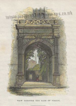 ‘VIEW THROUGH THE GATE OF VIRTUE.’ by O. Jewitt c.1842