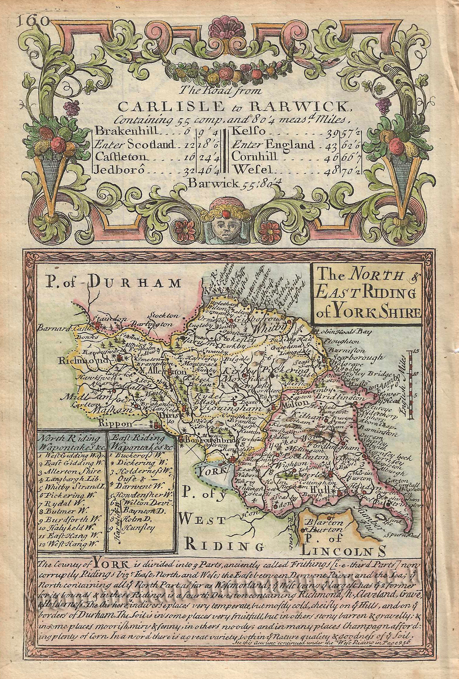 ‘The NORTH & EAST RIDING of YORKSHIRE’ by J. Owen & E. Bowen c.1720-1764
