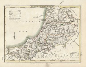 ‘CARDIGANSHIRE’ (Ceredigion) by G. Cole / J. Cole c.1809 / 1810