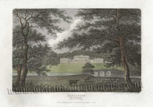 ‘KEDLESTON Derbyshire The Seat of Lord Searsdale.’ by H. Angus / H. Moore c.1804 (‘Beauties of England & Wales’)