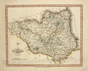 ‘DURHAM By JOHN CARY Engraver’ c.1809 (New & Correct English Atlas)