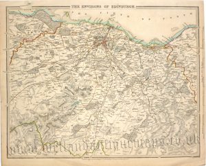'THE ENVIRONS OF EDINBURGH.' by B. R. Davies (S. D. U. K.) c.1838