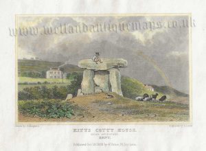 'KITTS COTTY [Kit's Coty] HOUSE. NEAR AYLESFORD. KENT.' by G. Shepherd / S. Lacey c.1840