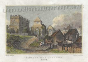 'MINSTER, ISLE OF SHEPPY. KENT.' by T. M. Baynes / T. Garner c.1830