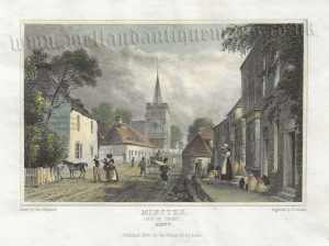 'MINSTER. ISLE OF THANET. KENT.’ by G. Shepherd / T. Garner c.1830