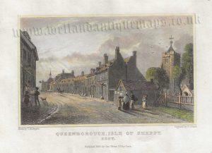 'QUEENBOROUGH, ISLE OF SHEPPY. KENT.’ by T. M. Baynes / T. Garner c.1830