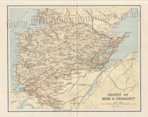 ‘ROSS & CROMARTY SHIRES.’ by W. H. Lizars c.1893