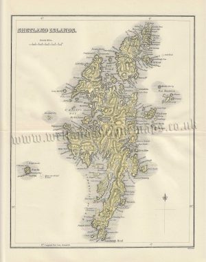 ‘SHETLAND ISLANDS.’ by W. H. Lizars c.1884