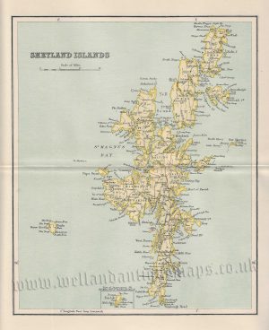 ‘SHETLAND ISLANDS.’ by W. H. Lizars c.1893