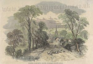 'ANCASTER, ON THE BOSTON, SLEAFORD, AND MIDLAND COUNTIES RAILWAY.' (Lincolnshire) from the I.L.N. c.1857