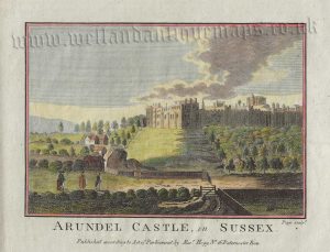 ‘ARUNDEL CASTLE, in SUSSEX.’ by J. Page / Hogg c.1786