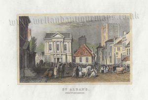 ‘ST. ALBANS, HERTFORDSHIRE’ by Thomas Dugdale c.1840s