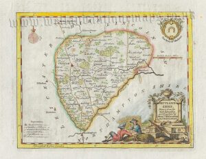 ‘RUTLAND SHIRE, Drawn from the best Authorities’ by Thomas Kitchin c.1786 (ex Boswell atlas)