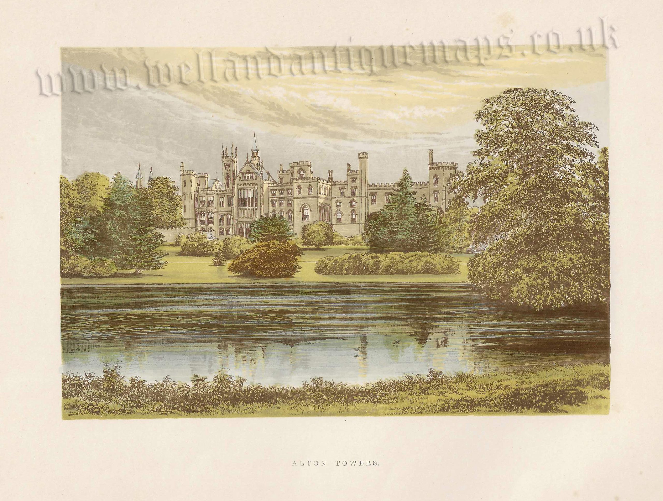 'ALTON TOWERS.' (Staffordshire) by A. F. Lydon / B. Fawcett / F. O. Morris c.1864-1880